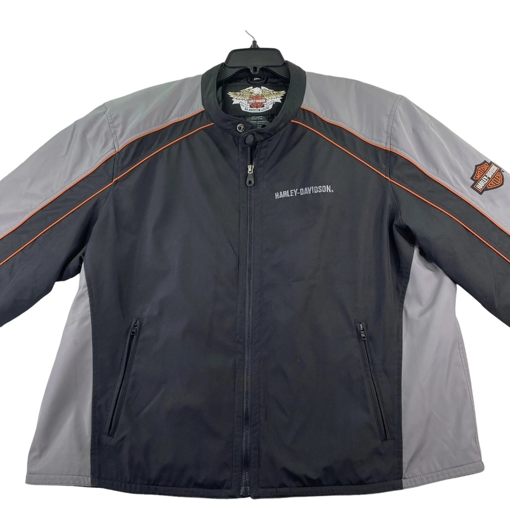 Harley-Davidson Black and Gray Performance Jacket with Athletic Design